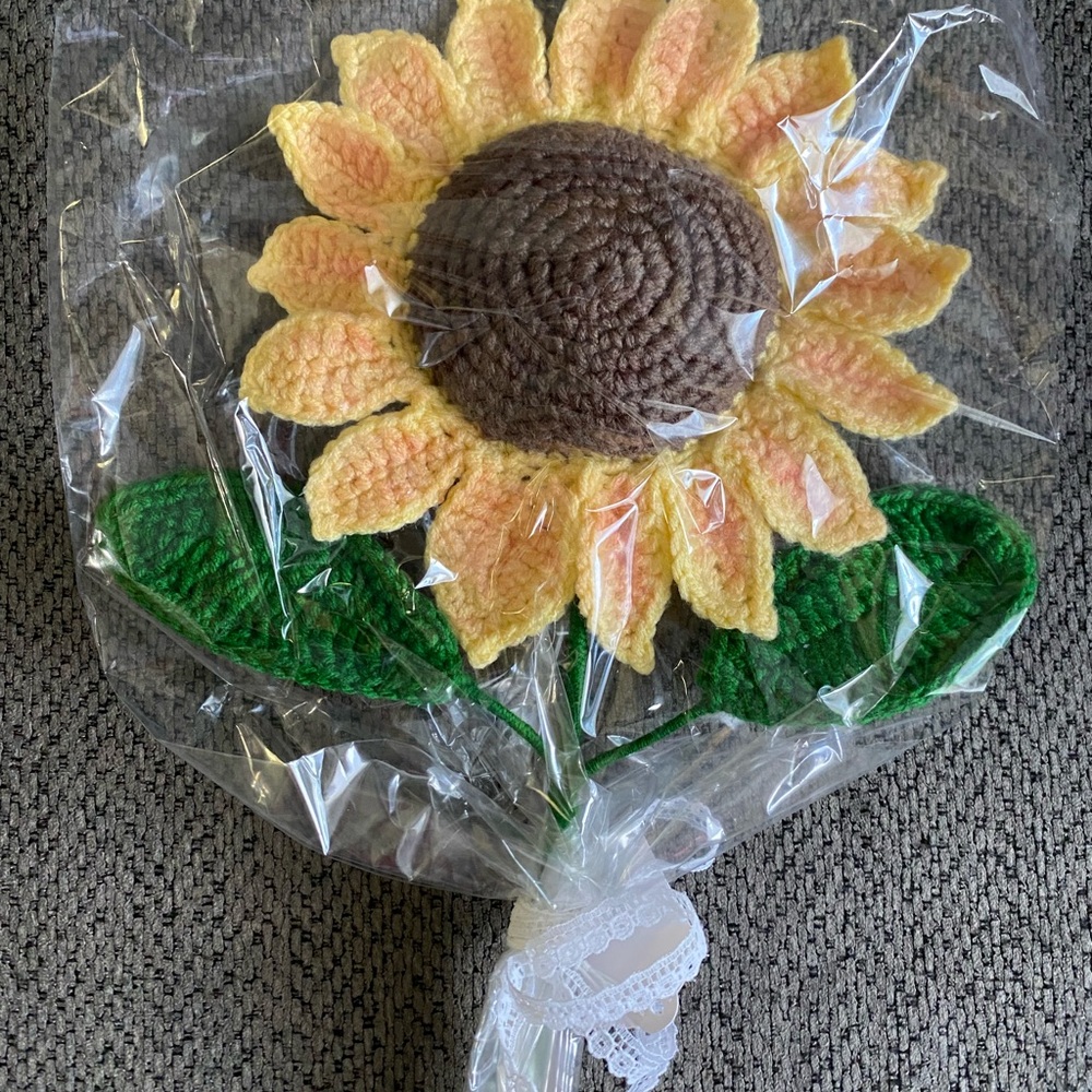 Crochet Sunflower Bouquet